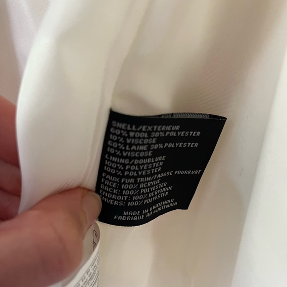 Vía spiga coat with fur collar - Picture 5 of 6